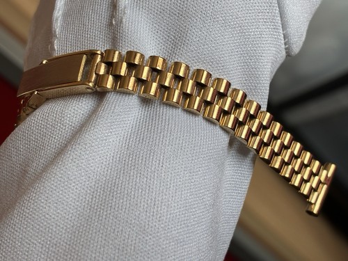 9ct solid gold watch - solid,