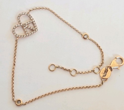 Solid 18ct rose gold 25ct - rose, 0.25ct