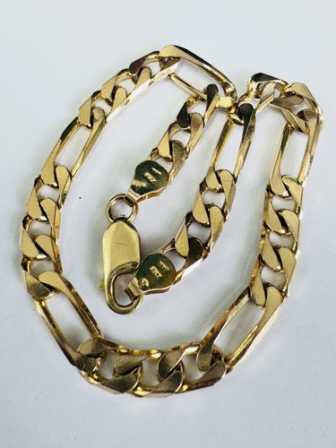 Solid 9ct yellow gold figaro - 9ct,