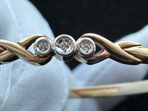 9ct solid gold infinity - gold,