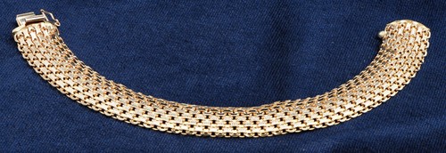 Solid 9ct gold italian mesh - solid,