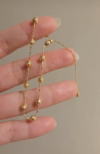 18k solid gold bracelet - solid,