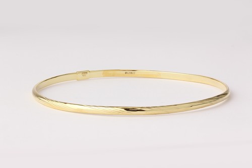 9ct yellow gold twist - gold, bangle
