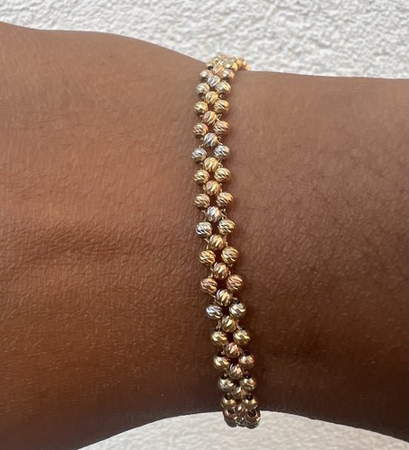 Solid 18ct gold - solid, bracelet