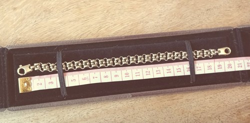9ct solid gold bracelet - solid,