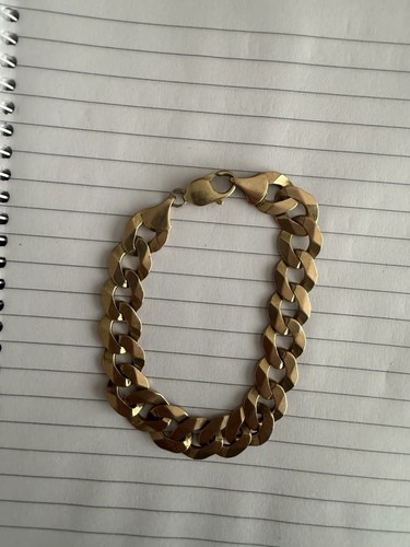 9ct gold bracelet solid and - 9ct, a