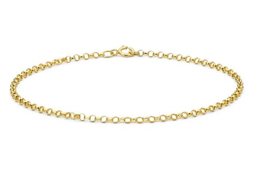 Solid 9ct yellow gold belcher - solid,