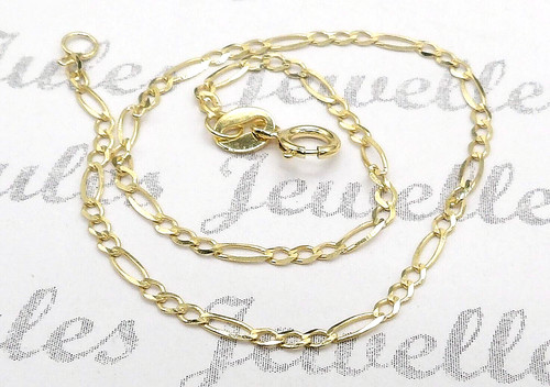 9ct gold bracelet inch - 7.25,