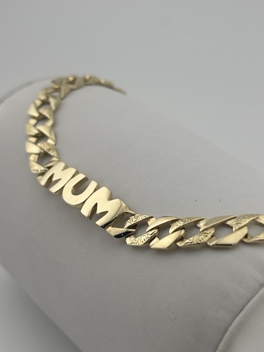 9ct yellow gold solid mum - yellow,