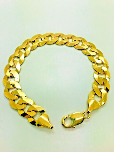 9ct yellow solid gold curb - yellow,