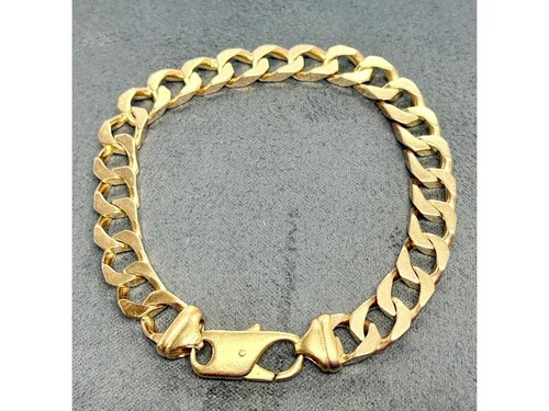 9ct gold square curb - 9ct,