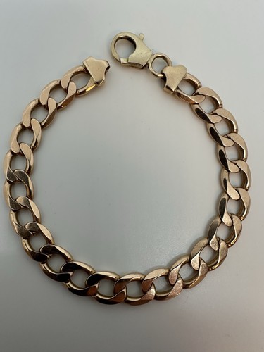 9ct solid gold - solid, curb
