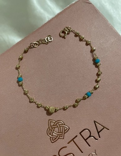 Solid gold and turquoise - gold,