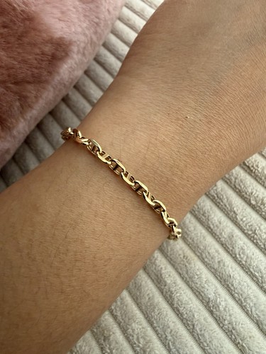 18k solid gold bracelet - 18k,