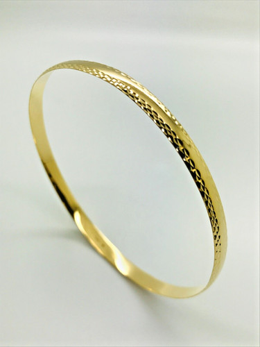 9ct yellow solid gold slave - gold,