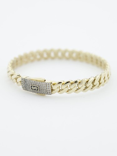 Gold bangle bracelet 14ct - id,