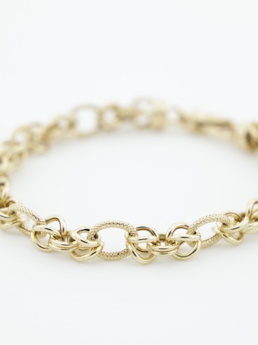 Gold patterned multi link - gold, multi-link