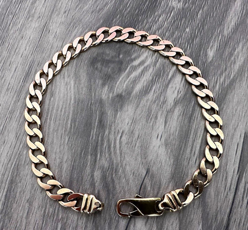 9ct solid yellow gold - yellow, curb