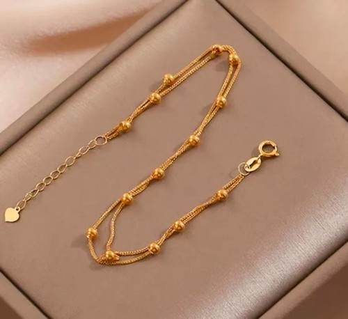 Solid 18ct gold double - double, layer
