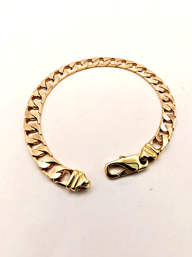 Solid 9ct gold curb - solid,