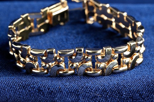 Solid 9ct gold fancy - solid, link